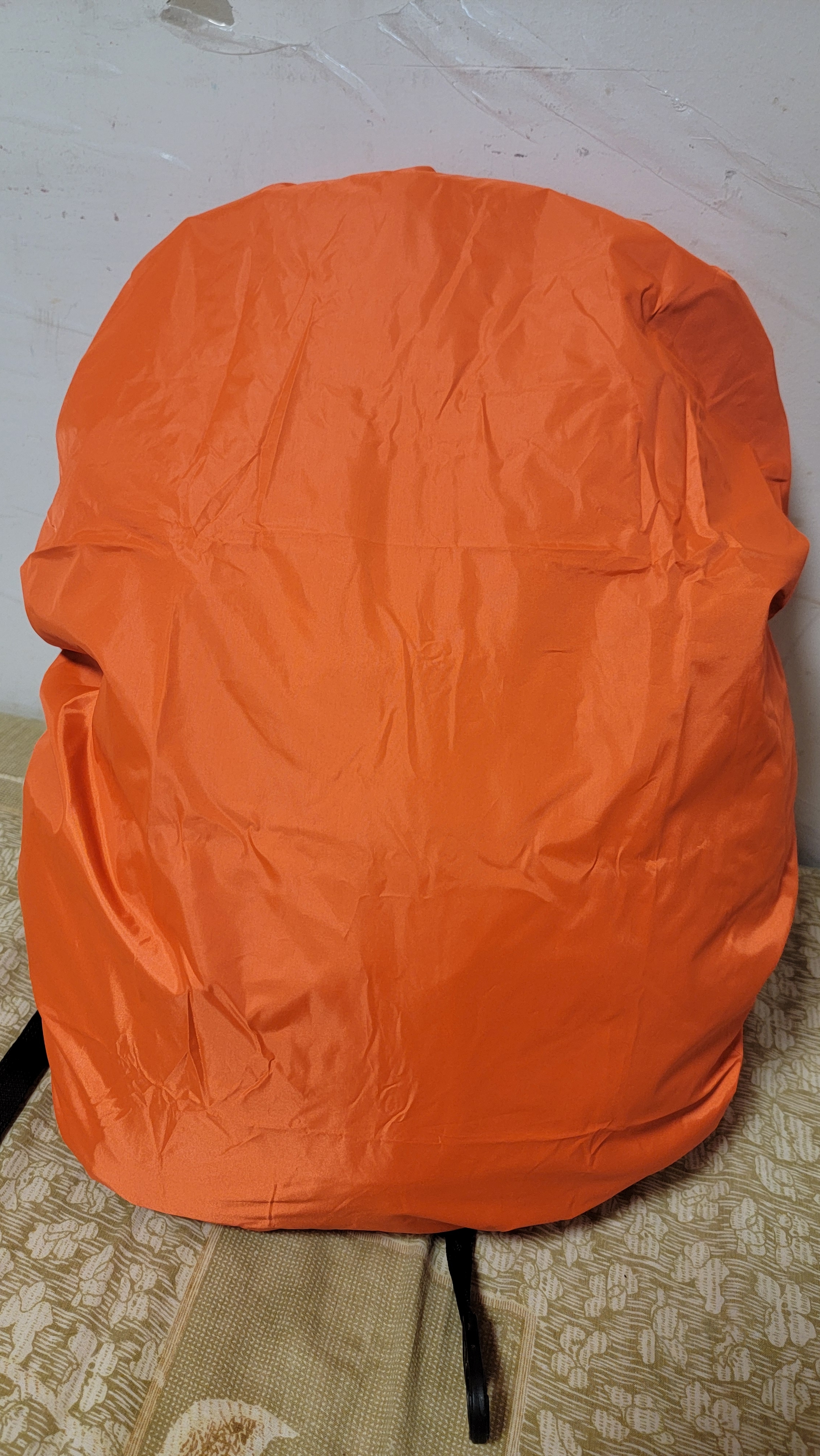 欣沁背包防雨罩户外背包防水套中小学生书包防雨防尘罩40-55L 桔色 实拍图