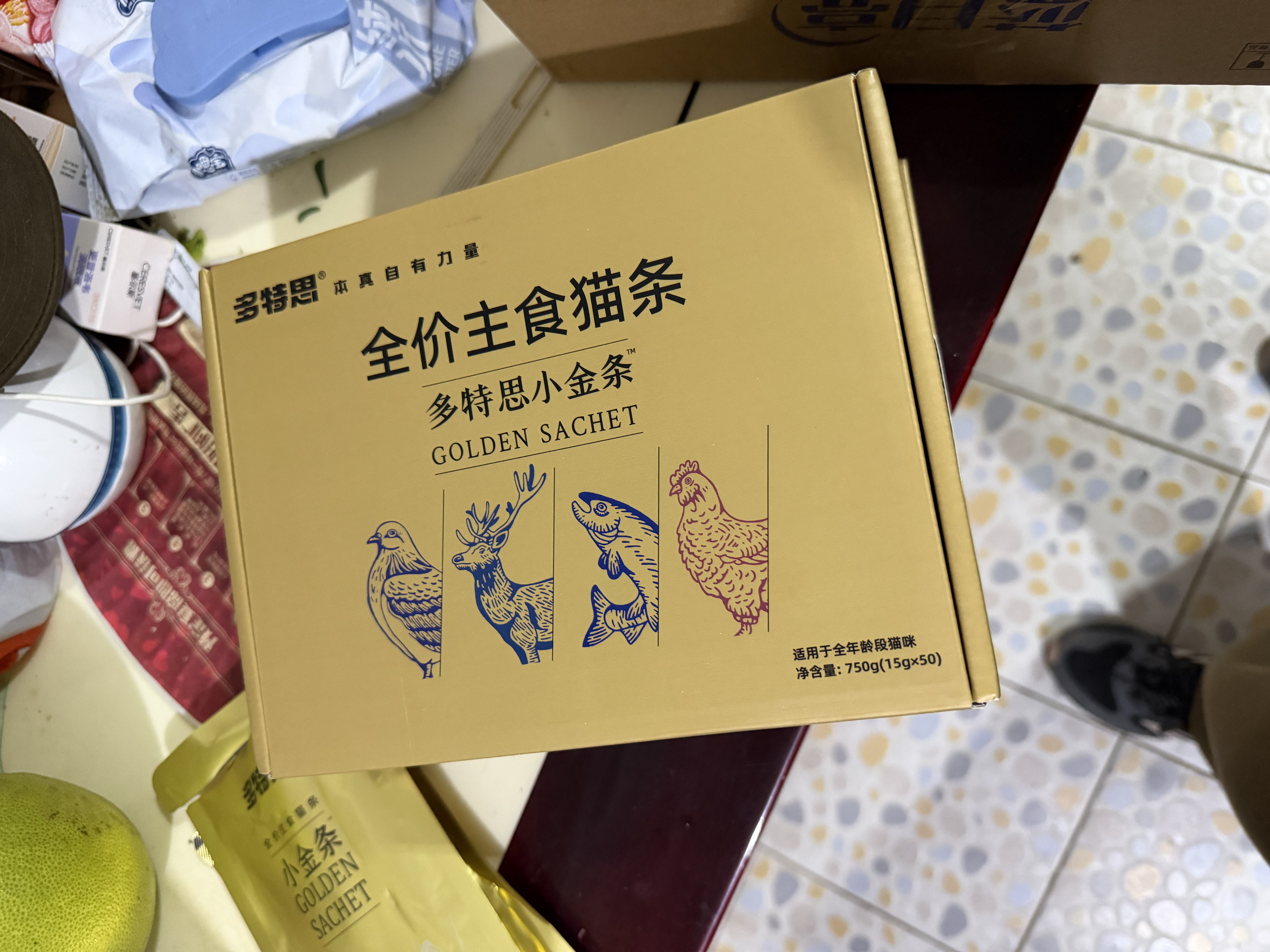 多特思猫零食主食猫条高肉含量成幼猫全价湿粮罐头猫饭小金条15g*100支 实拍图