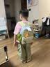 SHUKIKU儿童书包幼儿园防丢失防泼水大容量户外旅游双肩包绿豆薄荷S+码 实拍图