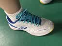 尤尼克斯（YONEX）羽毛球鞋yy入门级训练减震动力垫男女SHB101CR白/蓝 38码 实拍图