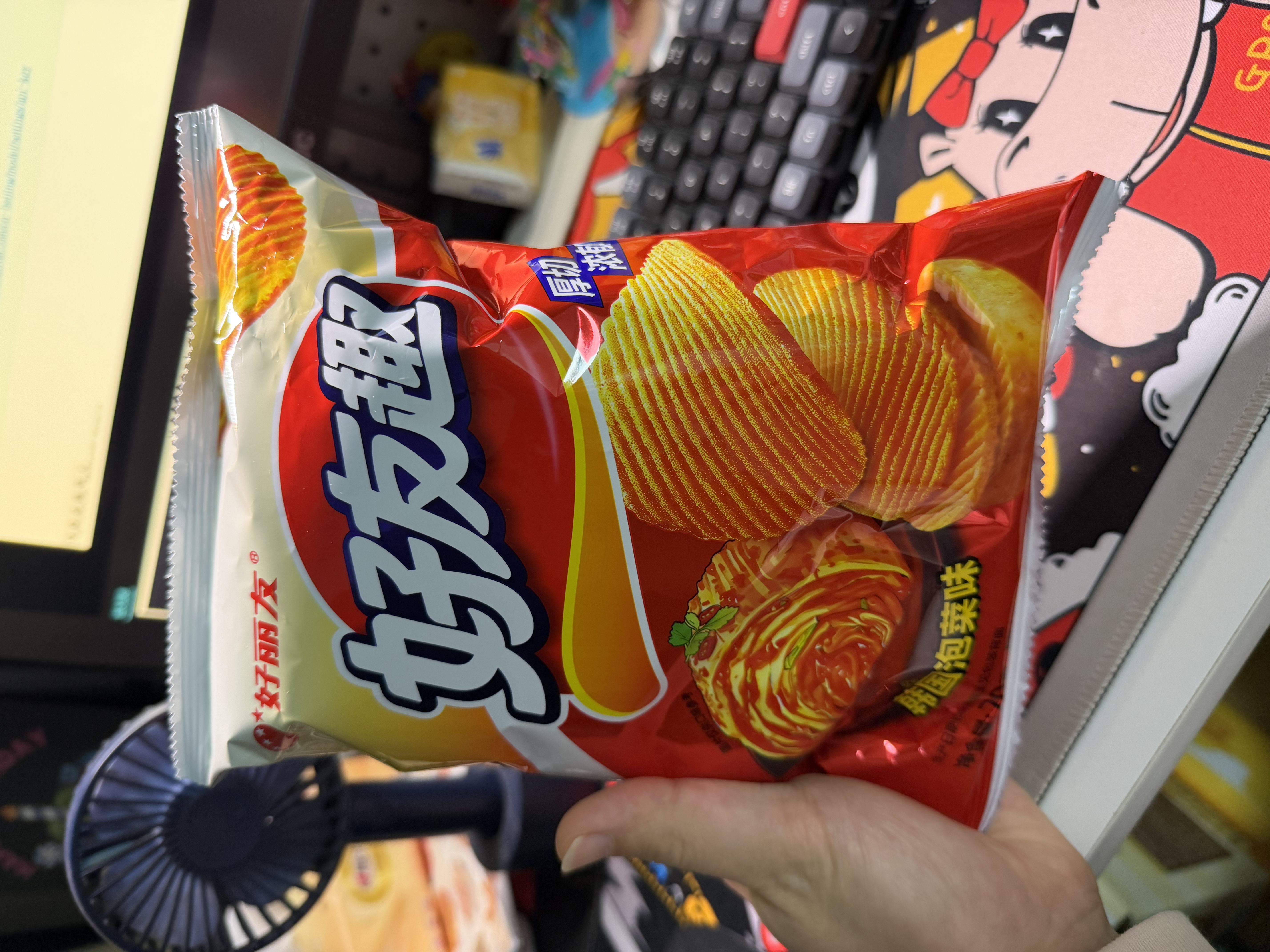乐事薯片黄瓜味135g 实拍图