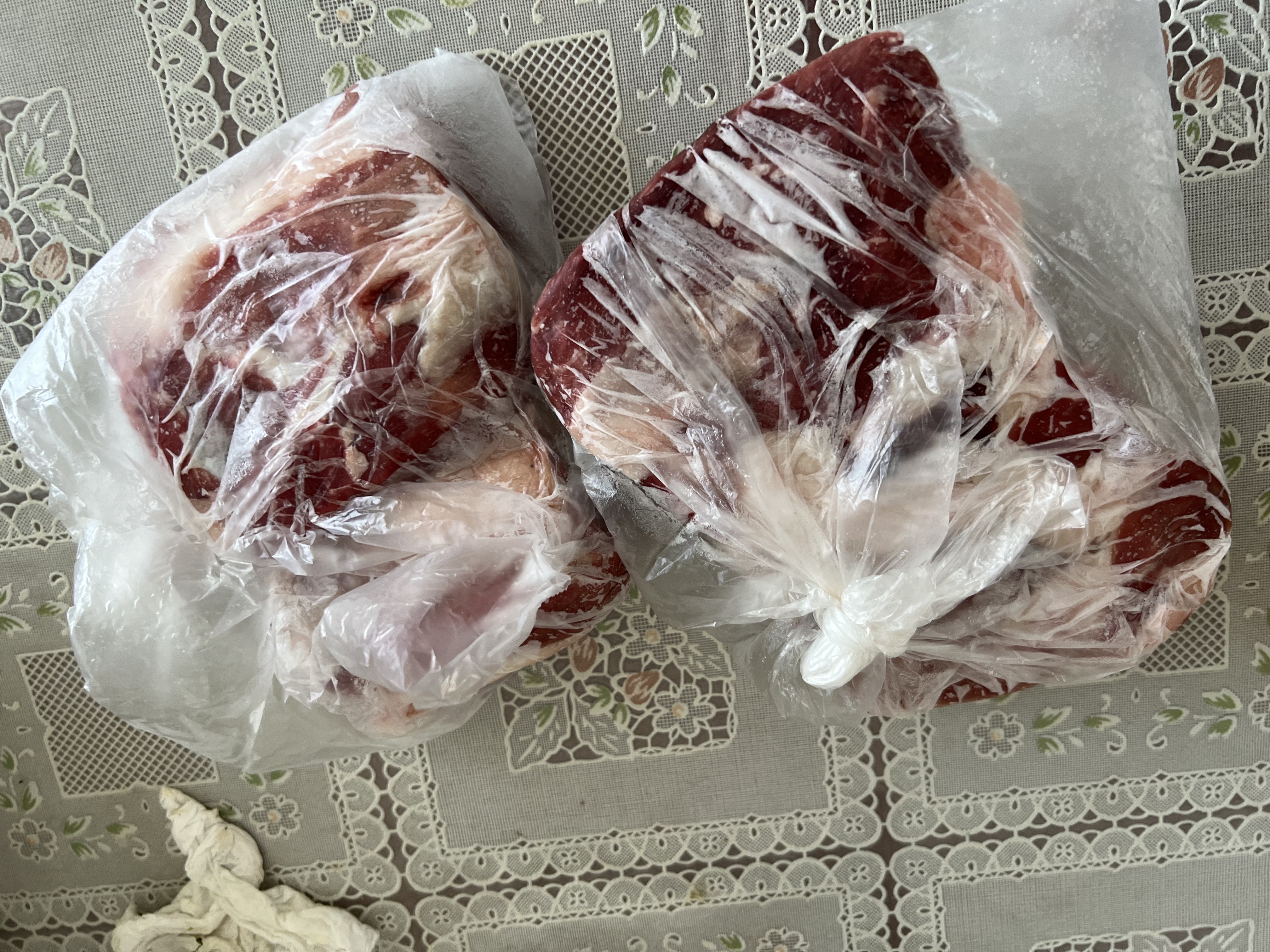 天莱香牛新疆有机去骨牛肋条肉1斤 牛腹肉谷饲排酸牛肉生鲜清真【真原切】 实拍图