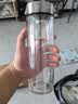 希诺双层玻璃杯男家用办公泡茶杯子车载过滤水杯节日礼物XN-9607 实拍图