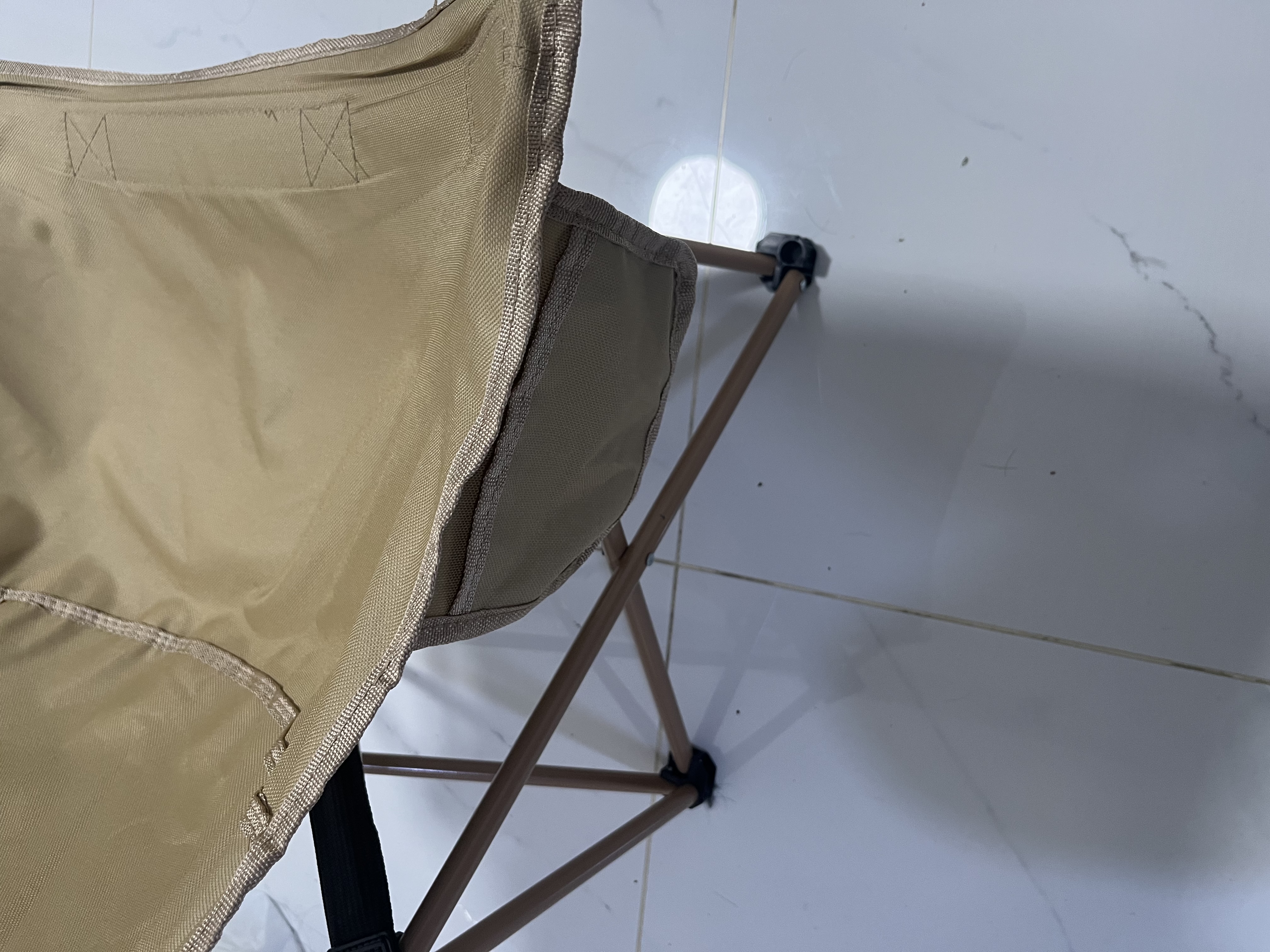 YTZ户外折叠椅露营椅子躺椅便携折叠月亮椅小凳子折叠凳钓鱼凳 【店长力荐】暖沙黄+收纳袋 出口质量加粗 实拍图