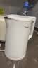 美的（Midea）电热水壶食品级304不锈钢自动断电双层防烫全钢无缝1.5L容量 MK-HJ1566 实拍图