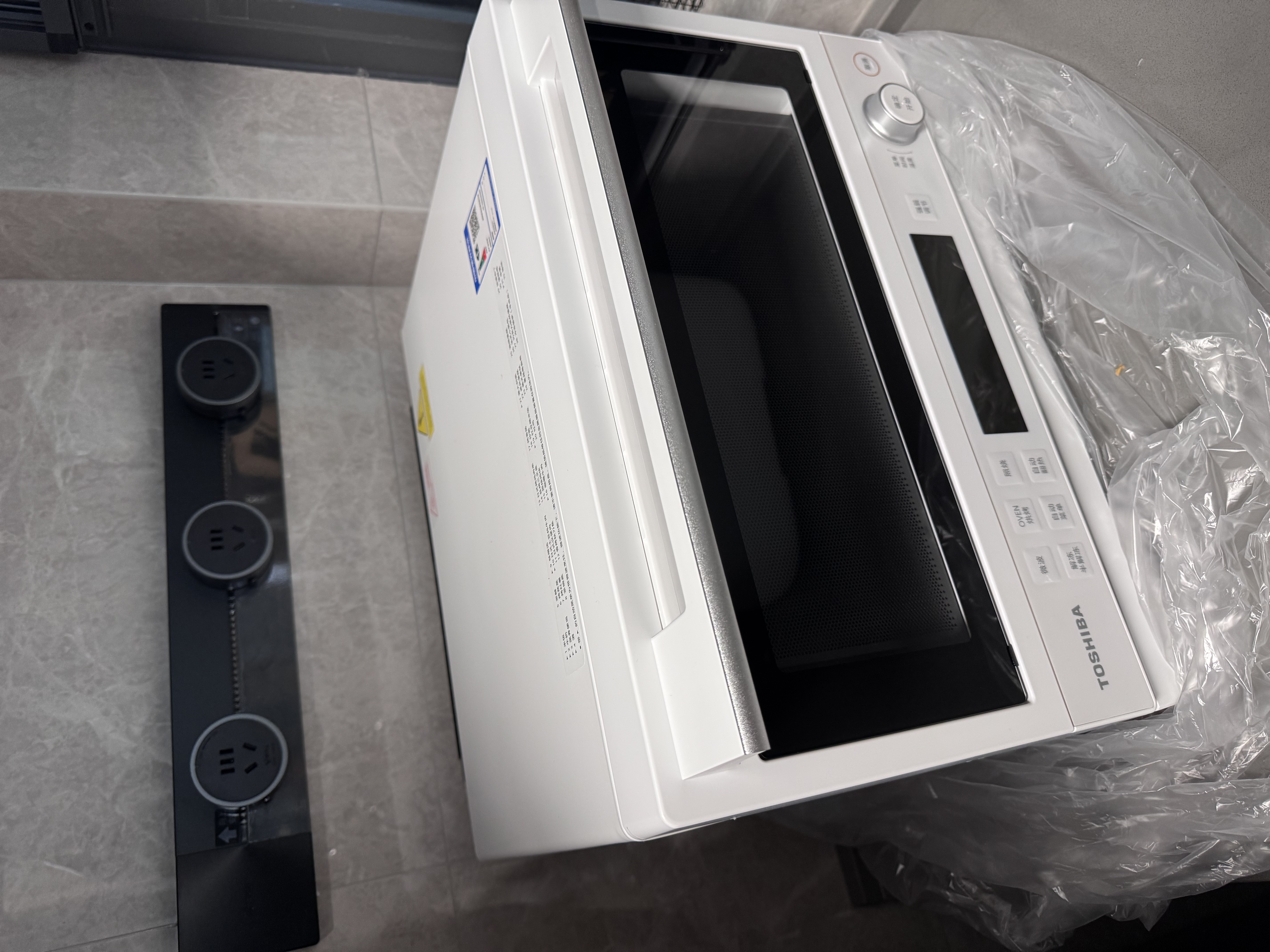 东芝（TOSHIBA）小白椰烤箱微波炉家庭用mini小型家用微烤一体机厨房家用白色20L ER-YR2210CNW 实拍图
