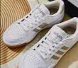 adidas ENTRAP美式校园风运动鞋少年感复古篮球风板鞋阿迪达斯   白/金色   42 实拍图