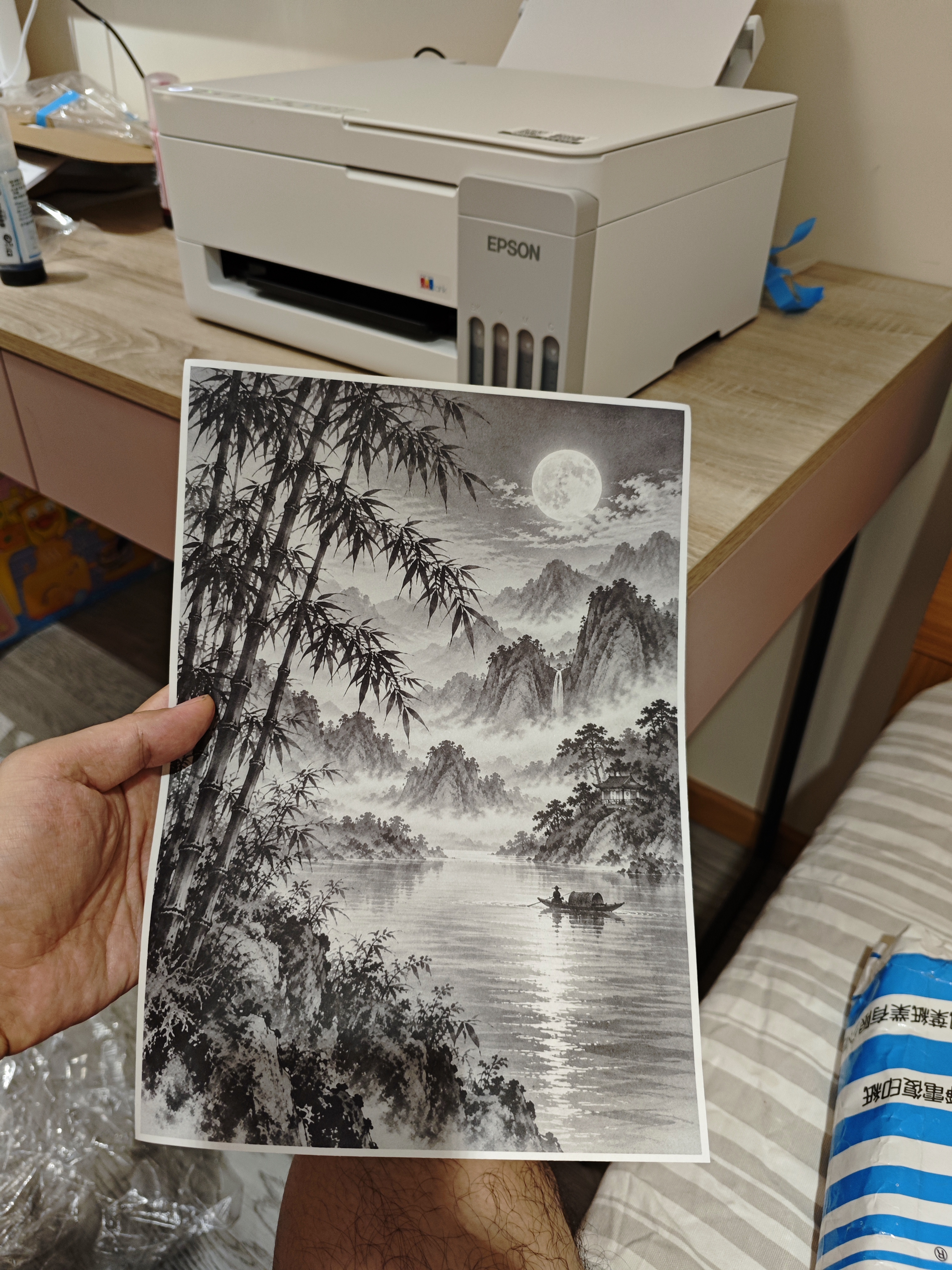 爱普生（EPSON）【6代新品】L3351墨仓式彩色打印机 微信打印/无线连接 家用AI学习打印机（打印、复印、扫描） 实拍图