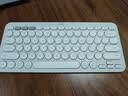 罗技（Logitech）时尚系列K390无线蓝牙键盘 超薄便携  K380升级版 白色 79键 实拍图