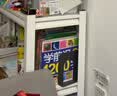 得力（deli）6英寸(高15cm)金属铁桌面书立置物架书收纳桌上书架 办公书靠2片 办公学习用品 黑色 实拍图