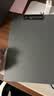 得力（deli）A4书写板夹 文件夹会议资料夹书写板夹写字板办公书写垫板试卷收纳夹 办公学习PE122灰色 实拍图