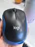 罗技（Logitech）M185鼠标 无线鼠标 办公鼠标 对称鼠标 黑色蓝边 带无线2.4G接收器 实拍图