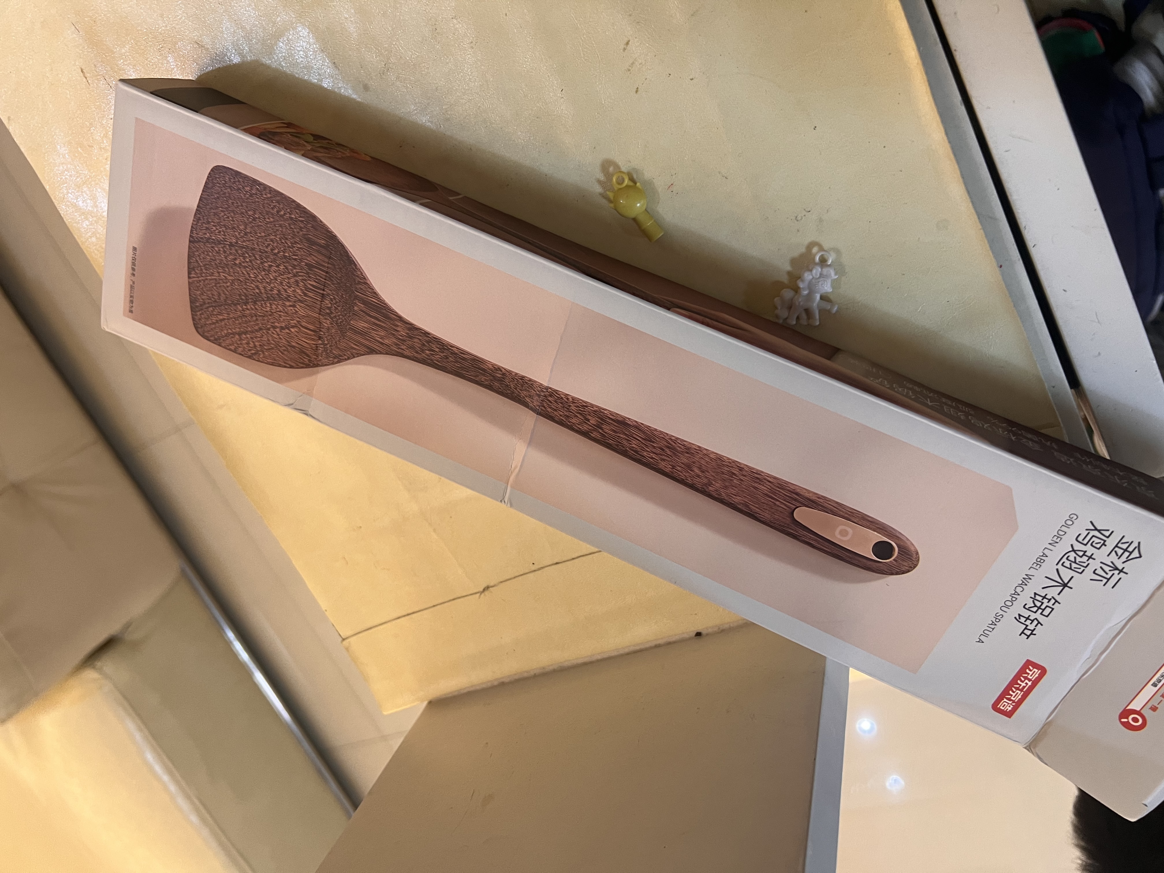 京东京造 锅铲子  炒菜铲子不粘锅专用护锅厨具【抗菌99.9%】金标鸡翅木铲 实拍图