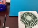 京东京造手持桌面两用便携式手持小风扇usb充电静音大风力电风扇随身小型户外露营迷你桌面电风扇薄荷绿 实拍图