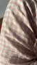 MUJI[自营限定款]女士无侧缝 双层纱织睡衣 纯棉家居服 浅粉红色 L 实拍图