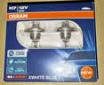 欧司朗（OSRAM）汽车灯泡 大灯远光灯近光灯卤素灯 亮白蓝H7【4000K】12V 55W 实拍图