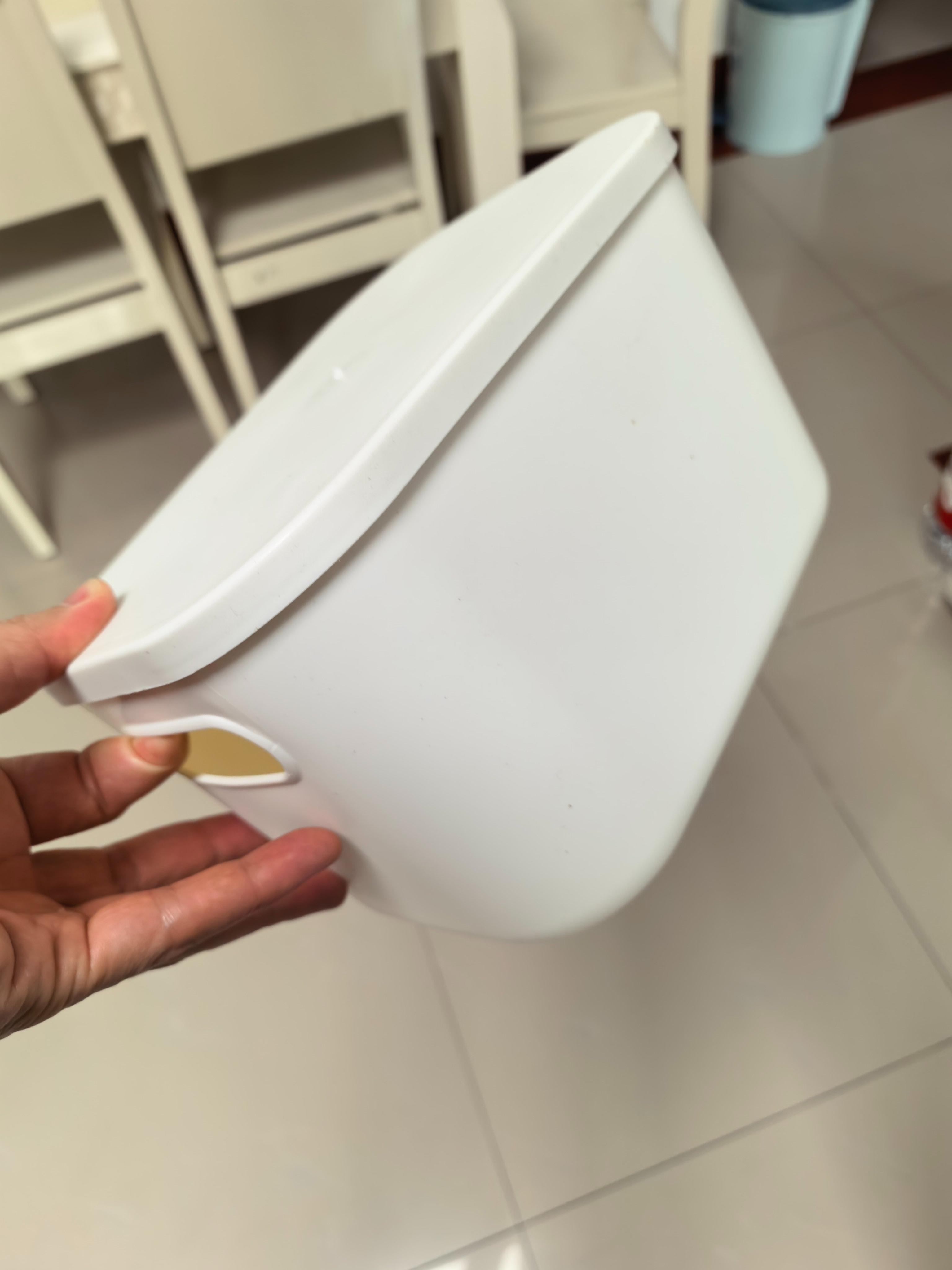 晟旎尚品杂物收纳盒家用零食玩具桌面储物盒玩具零食整理筐整理箱收纳箱 大号加高加厚【2只装】带盖 白色 实拍图
