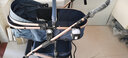 逗逗熊婴儿推车高景观童车宝宝可坐可平躺双向避震折叠BB轻便手推车  旗舰版藕粉+坐躺+单手收+遮阳蚊帘+后轮高配+餐盘 实拍图