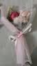 香微送妈妈生日礼物实用40母亲节婆婆50岁60长辈女士手提包包女包新款 杏色【礼袋礼盒装+花束丝巾】 【康乃馨刺绣，长辈喜欢的礼物】 实拍图