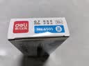 得力（deli）圆珠笔中油笔 0.7mm子弹头按动笔原子笔 办公用品 蓝色 12支/盒 6505 实拍图