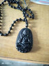 石传百世天然黑曜石马年本命佛吊坠男女士金曜石生肖守护神项链生日礼物 A款金曜千手观音菩萨-属鼠守护神 实拍图