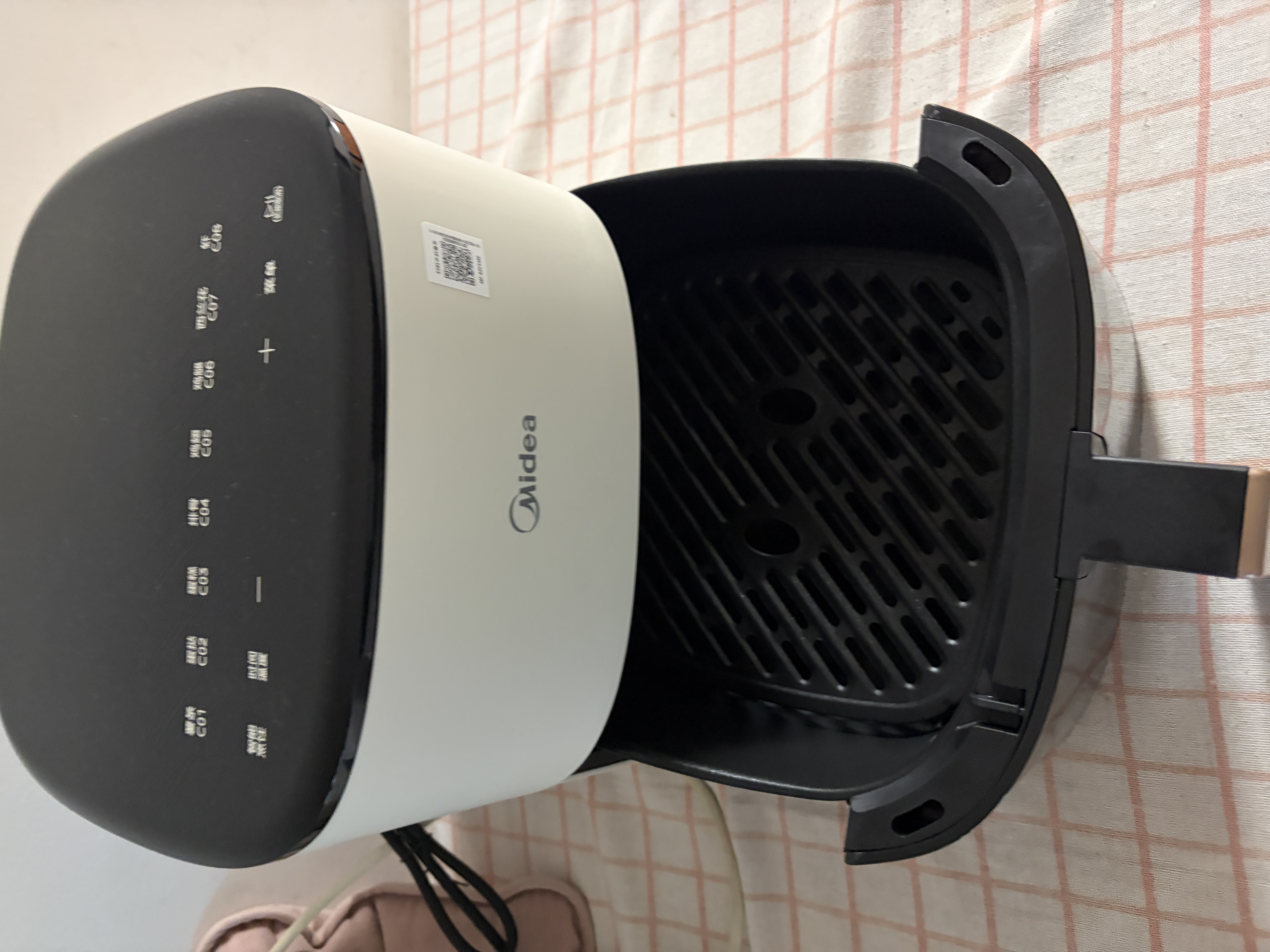 美的（Midea）空气炸锅京东自营AI智能触控 免翻面5.3L大容量家用多功能烘焙 微蒸汽嫩烤实用小家电KZC5388 实拍图