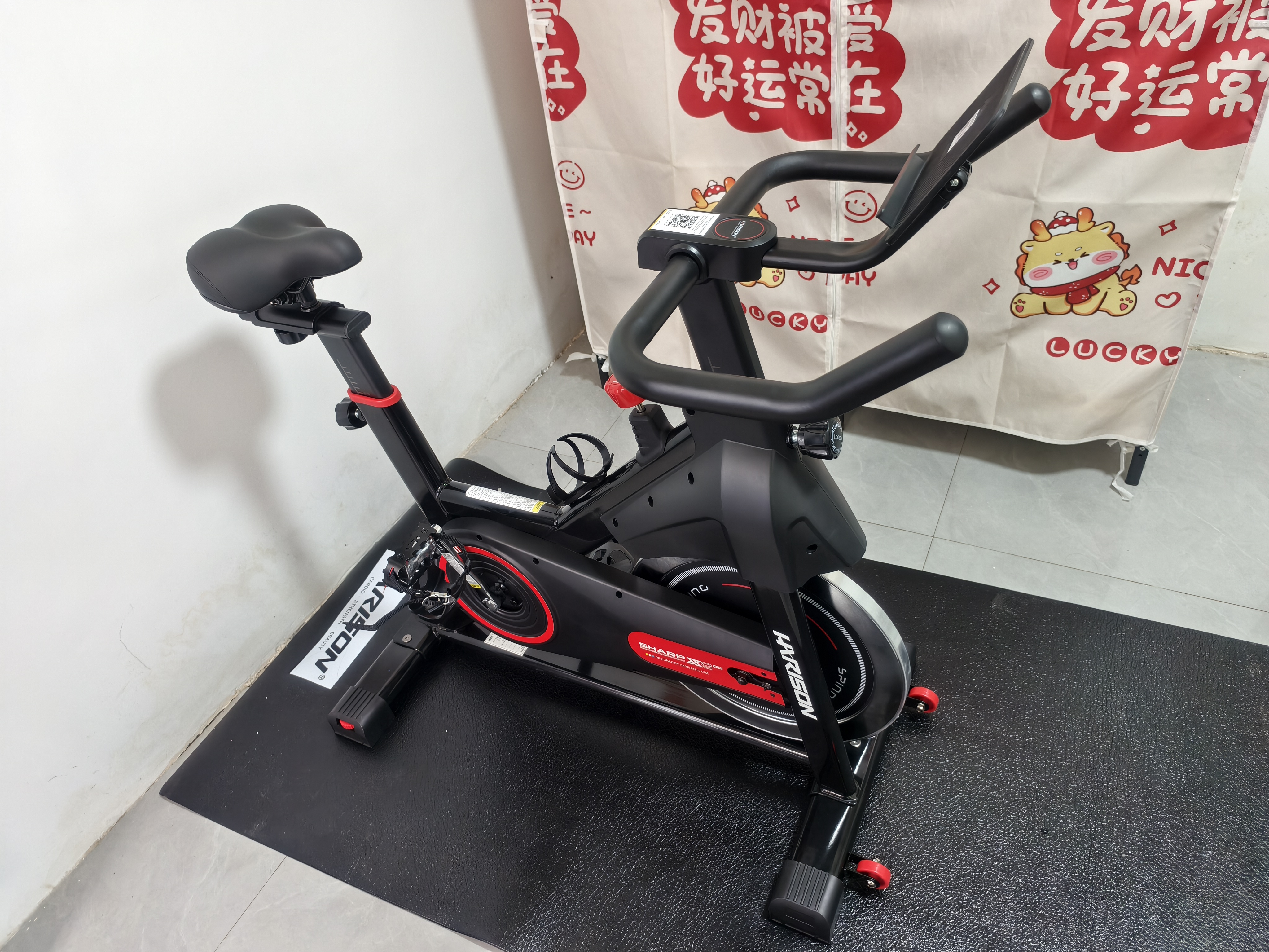 HARISON汉臣动感单车家用智能健身车 室内自行车健身器材SHARP HR-X9eco 实拍图