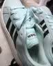 adidas 面包鞋 GRAND COURT BASE 00s休闲板鞋平底鞋男女阿迪达斯 薄荷绿/黑色/汉玉白   42 实拍图