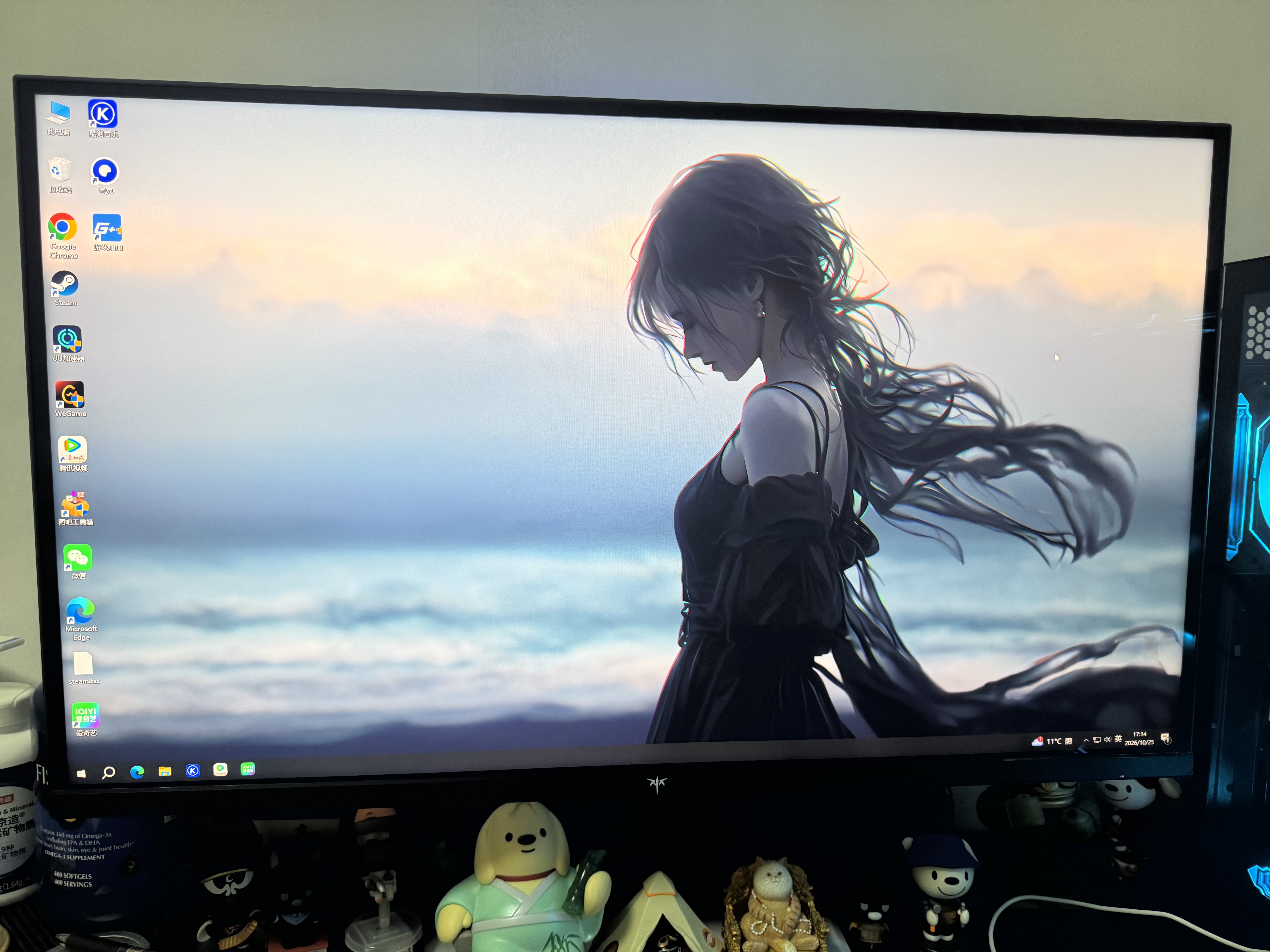 KTC 27英寸4K黑曜屏 3A原画QD-MiniLED HDR1400 2304分区160Hz双模320Hz Type-C 65W电竞显示器M27P6S 实拍图