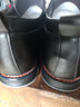 法奈欧男鞋新款男靴商务休闲皮鞋男士一脚蹬英伦软底加绒棉鞋子 黑色四季款 39 实拍图
