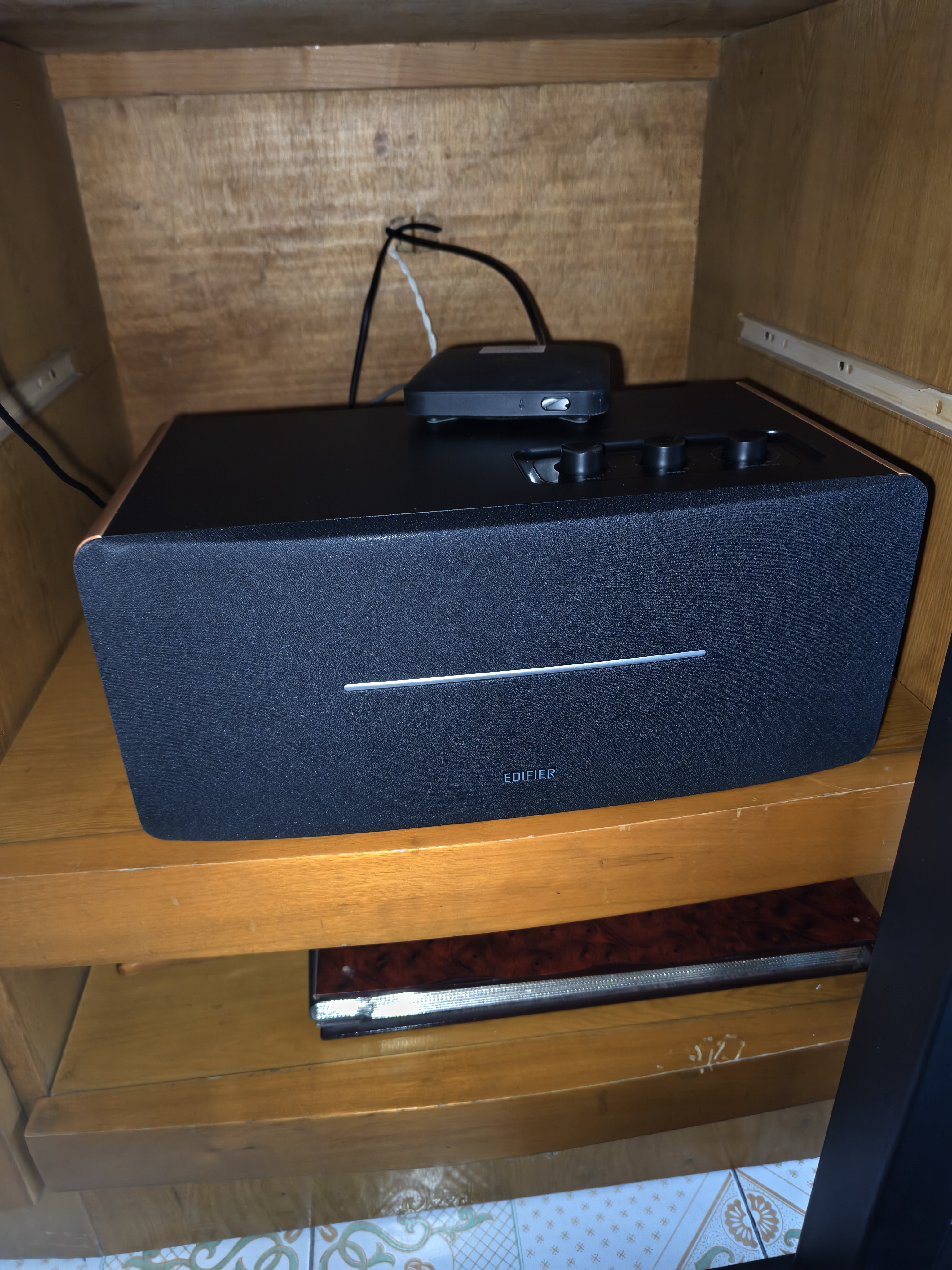 漫步者（EDIFIER）D12 2.0声道 一体式桌面立体声音响音箱 木质电脑音响 蓝牙音箱 实拍图