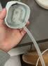 HEGEN海格恩吸管杯奶瓶1-3-6岁儿童水杯幼儿园PPSU赫根直学饮杯330ml蓝 实拍图