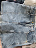 ochirly欧时力商场同款 小众设计牛仔短裤女春装显瘦a字裙裤 蓝色600 S(160/66A) 晒单实拍图