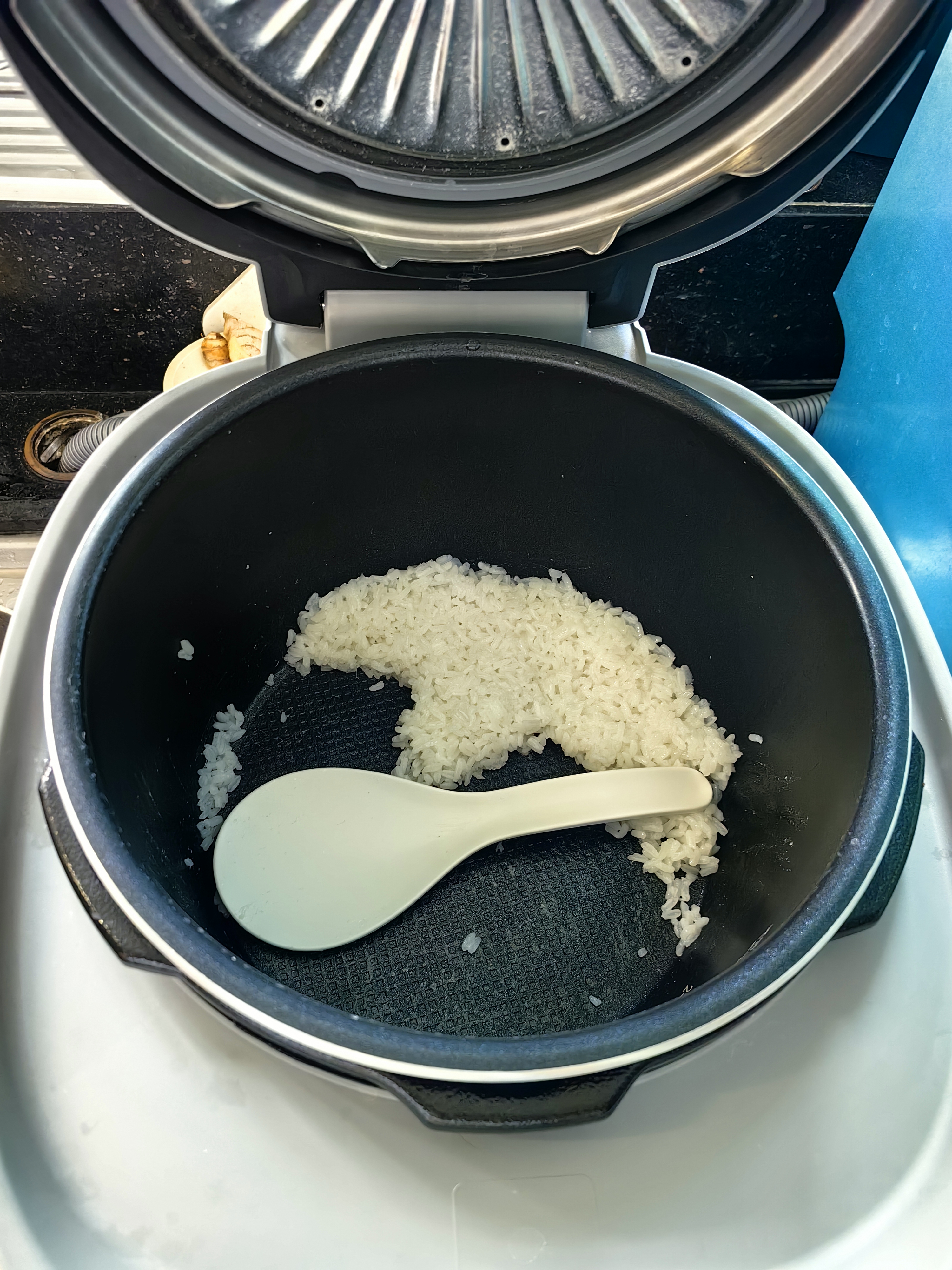 美的（Midea）IH加热大鸭梨AI智能120kPa电压力锅晶钛0涂层高压锅5L多功能新款电饭煲家用4-6人智能预约MY-S6 实拍图