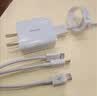 倍思5V/2A/1A三合一充电器套装USB插头苹果安卓充电头通用华为小米手机iPad耳机插头电源适配器 白 实拍图