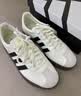 adidas双11主推 T头鞋 VL COURT CLASSIC板鞋德训鞋男女阿迪达斯 汉玉白/黑色/树脂黄   38 实拍图