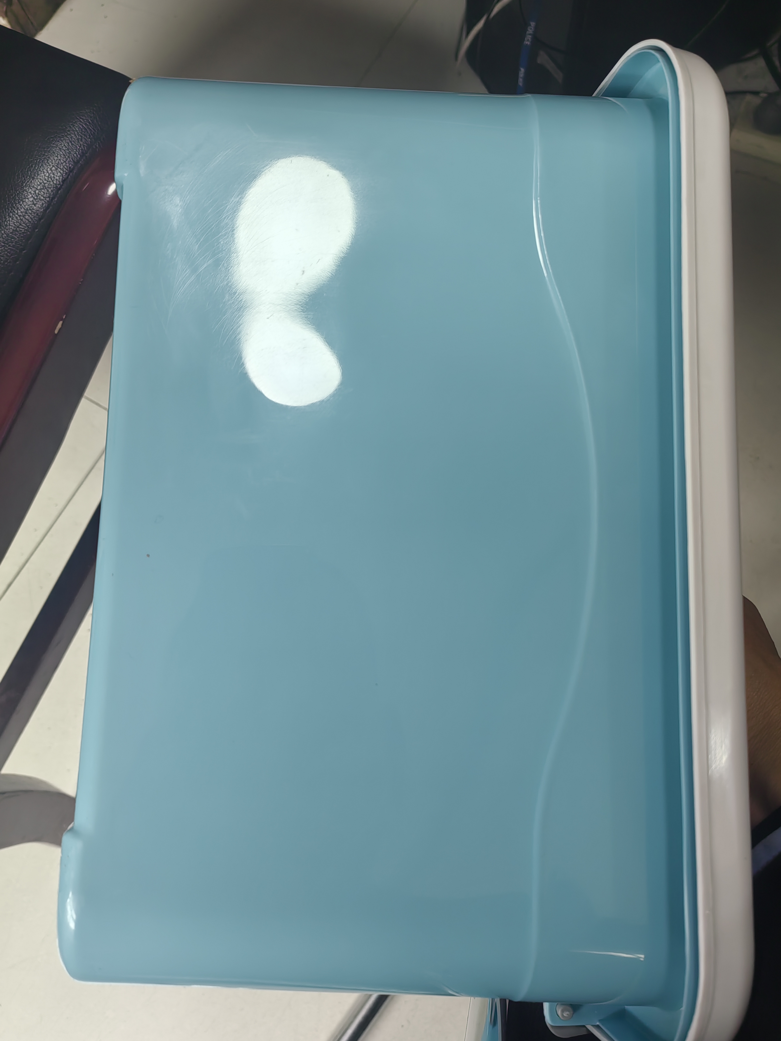 凡高（VENGO）桌面收纳盒 收纳箱 家用手提塑料整理箱储物箱 小号15L 蓝色 实拍图