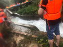 佑游泳裤男五分鲨鱼皮游泳裤防水速干运动大码裤泳帽泳镜游泳装备套装 255黑色平光 2XL(135-155斤) 实拍图