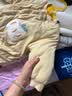 童泰（TONGTAI）婴儿连体衣冬季纯棉夹棉宝宝衣服新生儿连帽哈衣爬服黄色80cm 实拍图