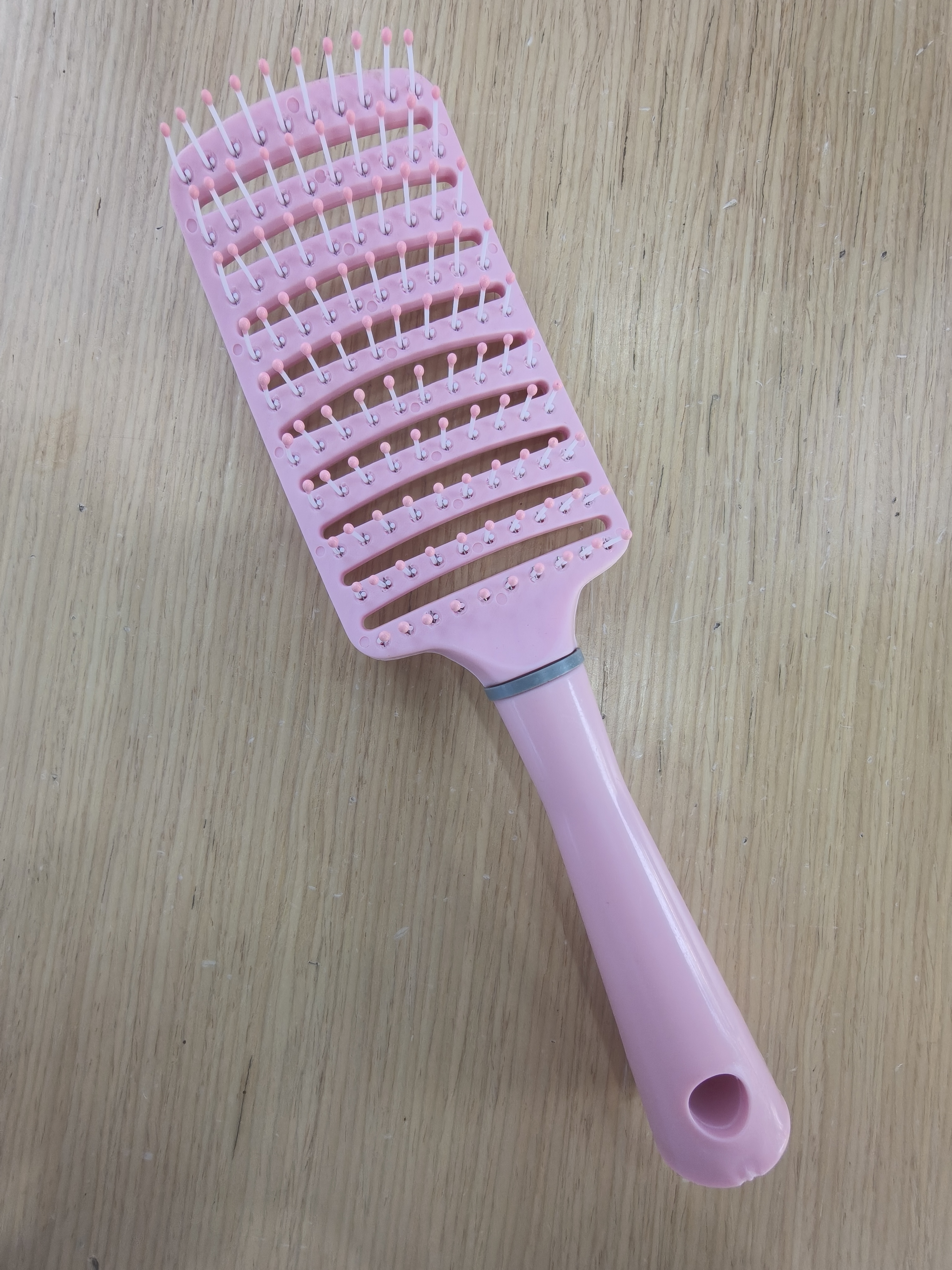 其他发饰发圈发绳气垫按摩女士专用长发造型梳家用顺发神器 排骨梳【粉色】1把 实拍图