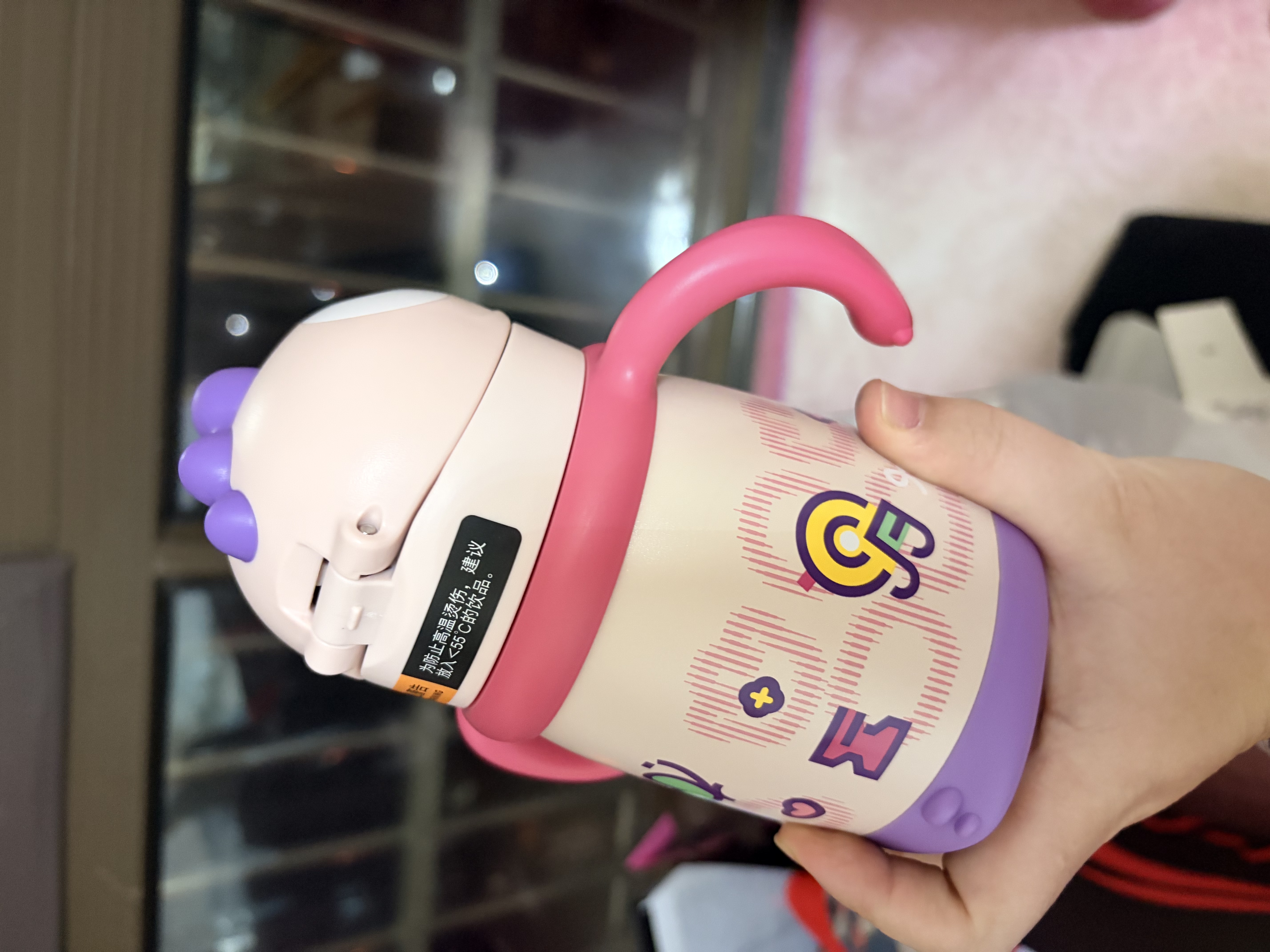 babycare儿童保温杯婴儿宝宝吸管水杯霸王龙不锈钢保温杯300ml-新旧款混发 实拍图