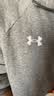 安德玛（Under Armour）UA秋冬Rival男子1/4拉链抓绒保暖长袖运动休闲卫衣1386016 浅岩灰025 L 实拍图
