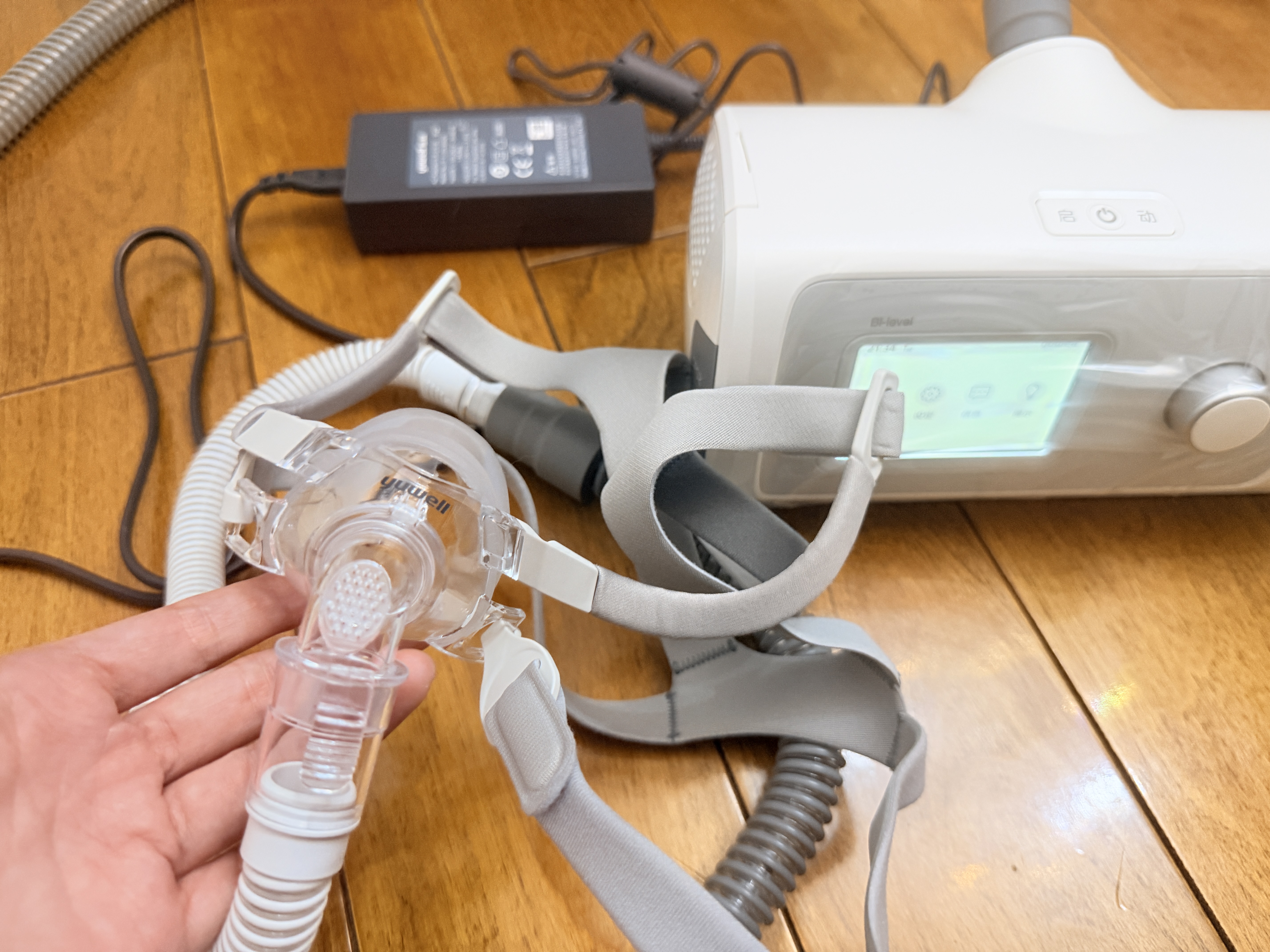 鱼跃825Auto双水平呼吸机全自动睡眠打呼噜家医用憋气呼吸暂停止鼾 实拍图
