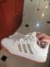 adidas ENTRAP美式校园风运动鞋少年感复古篮球风板鞋阿迪达斯   白/金色   37 实拍图