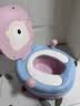 世纪宝贝（babyhood）儿童小马桶坐便器 婴幼儿便盆男女宝宝座便器PU软垫 格里蓝 实拍图