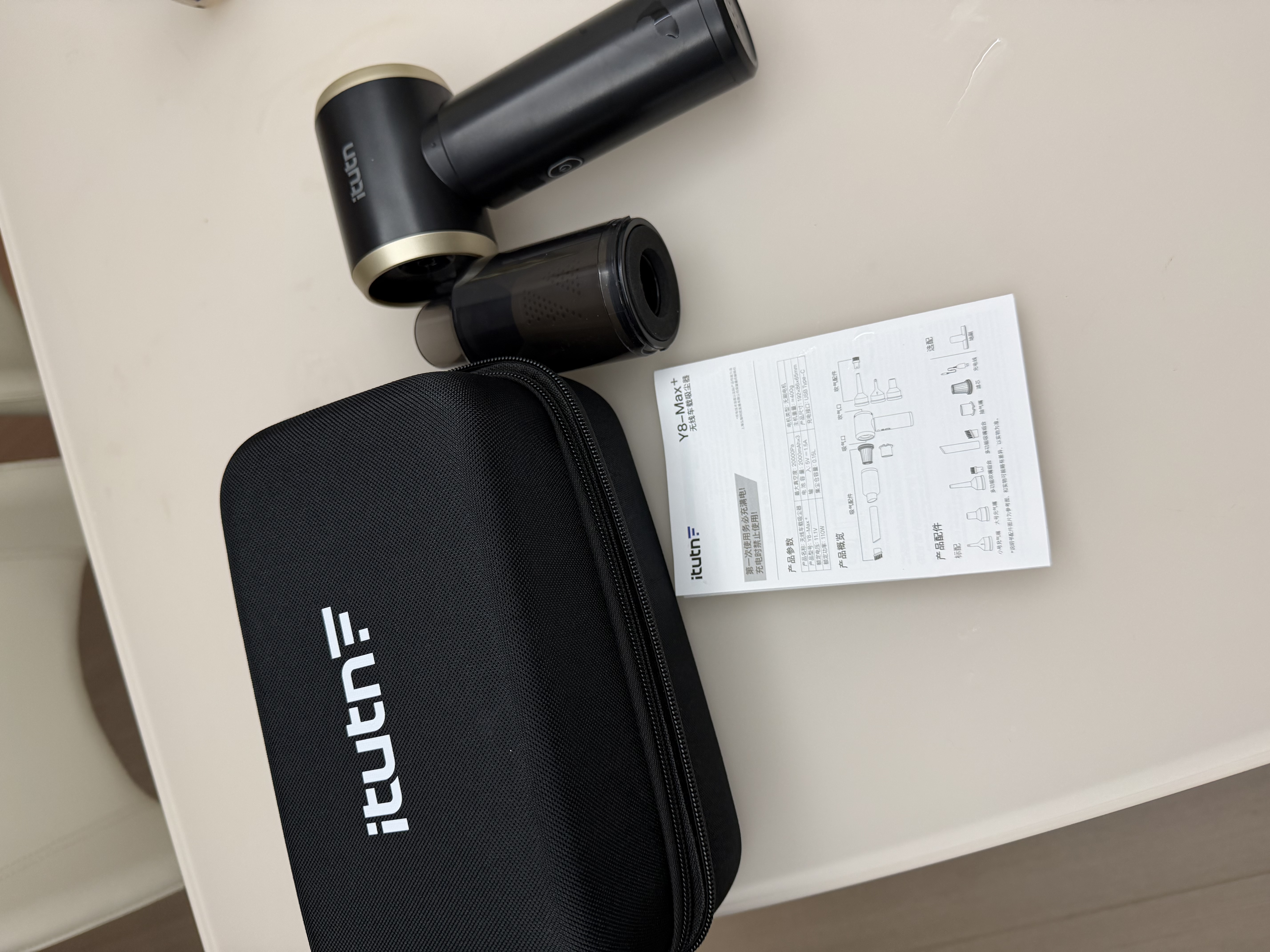 爱图腾车载吸尘器小型手持车用吸尘器大吸力无线汽车内桌面随手吸大功率强力吹吸一体机Y8Max+ 实拍图