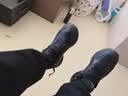 361°运动鞋男鞋秋冬新品防泼水耐磨防滑加绒黑色通勤鞋运动减震跑步鞋 曜石黑【皮革面防泼水】 41 实拍图