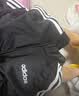 adidas休闲舒适三条纹立领夹克外套卫衣男装秋季阿迪达斯轻运动 黑色/白（推荐选大一码）   M 实拍图