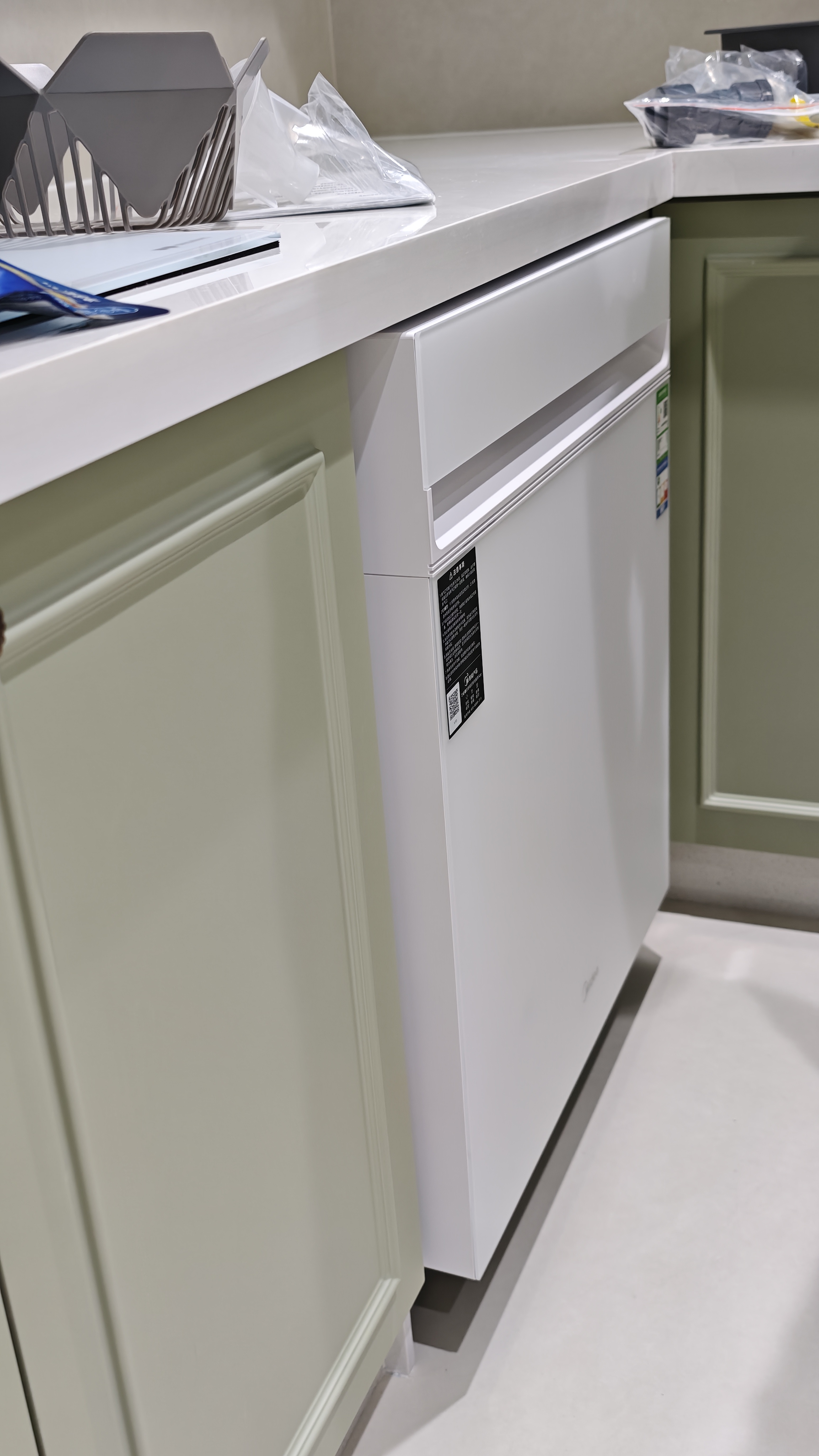 美的（Midea）【小西梅洗碗机X7白】X6S Max旗舰升级 新国标 洗碗机嵌入式 150升以上 万向喷臂 105℃热烘双烘干 实拍图