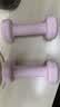 Keep哑铃女士健身家用1kg*2彩色浸塑环保手铃全身塑形薄肌训练樱粉 实拍图